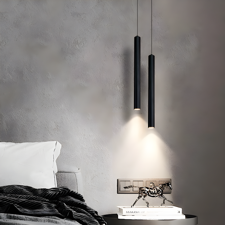 Modern nordisk dubbelhuvud LED-pendellampa