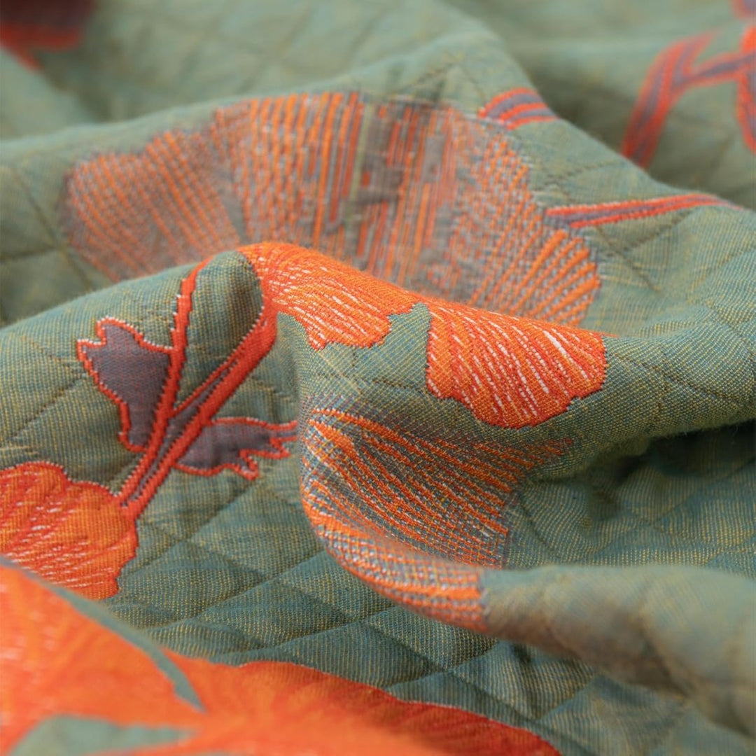 GinkgoQuilt – Sängkläder i bomull med botanisk vändbar design