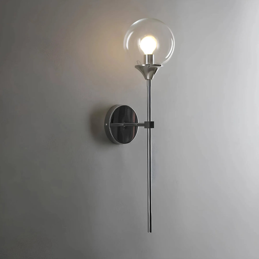 – Skandinavisk modern glasvägglampa