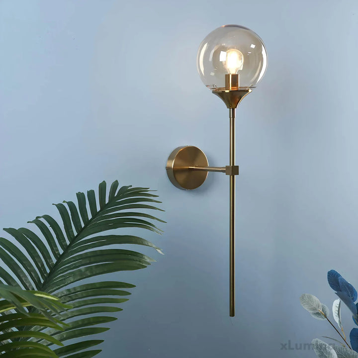 – Skandinavisk modern glasvägglampa