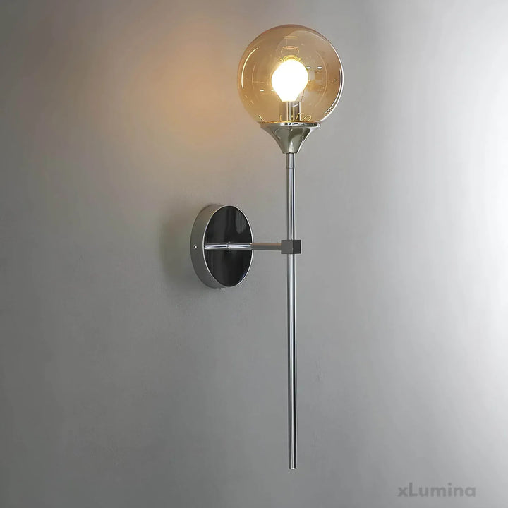 – Skandinavisk modern glasvägglampa
