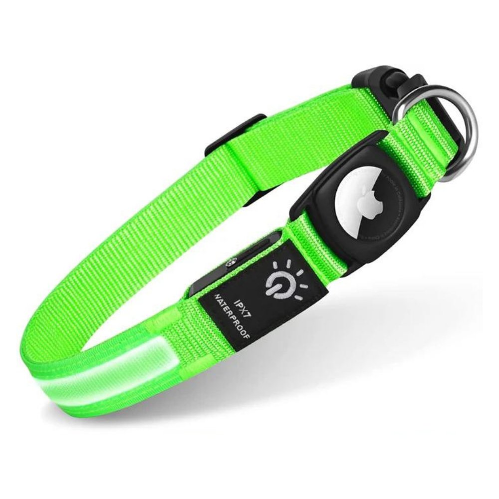 GlowGuard • AirTag Hundhalsband