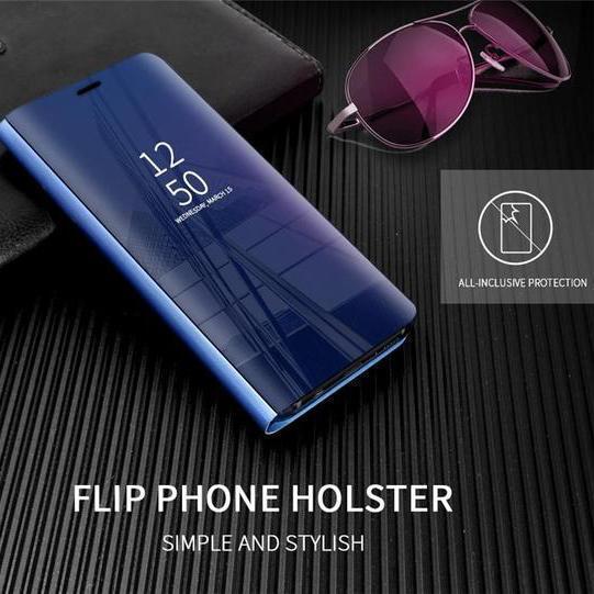 3 i 1 Spegel Flip-fodral för Samsung-telefoner