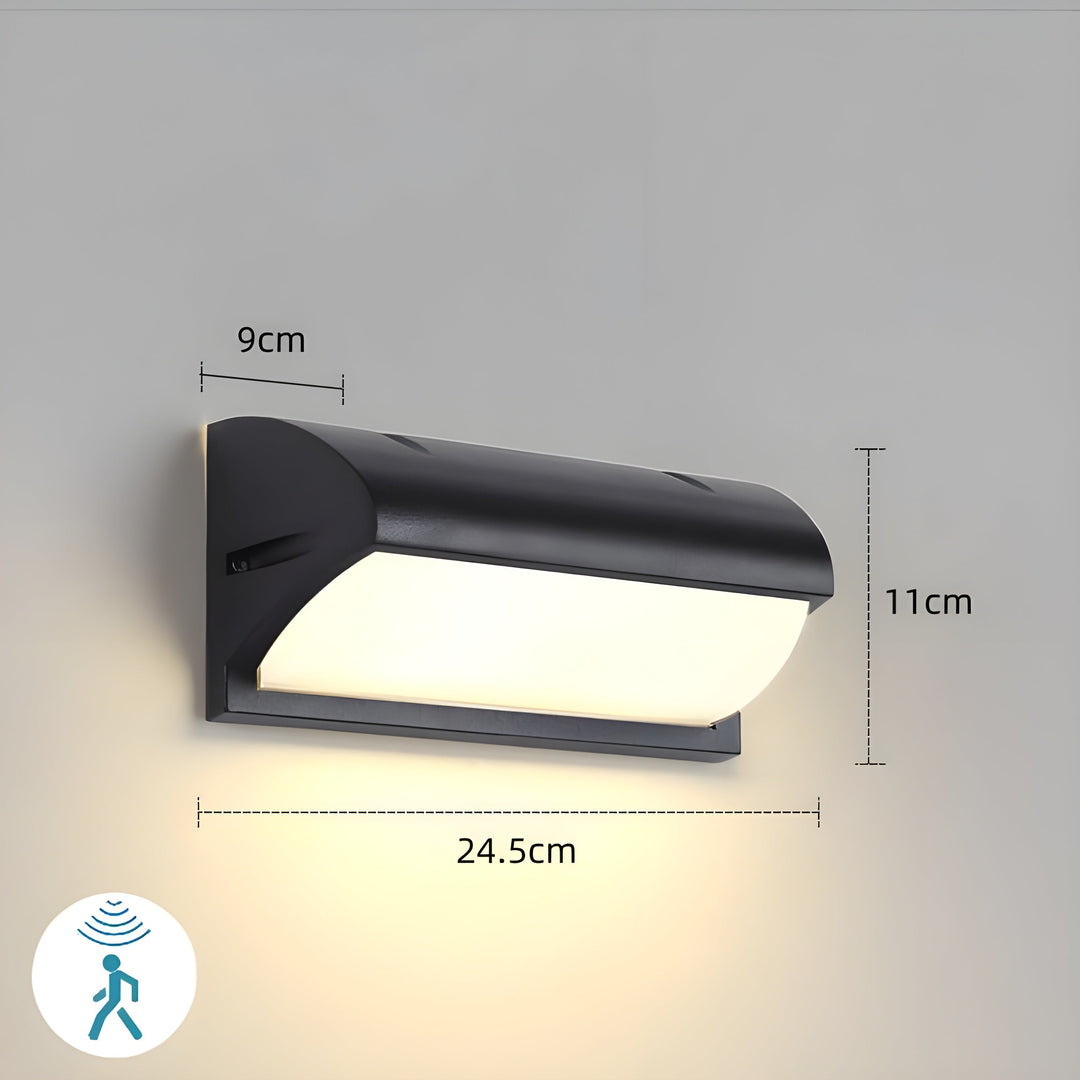 LED Utomhus Rörelsesensor Vattentät Vägglampa