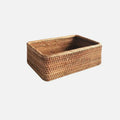 Handvävd Rattan Willow Korg för Förvaring