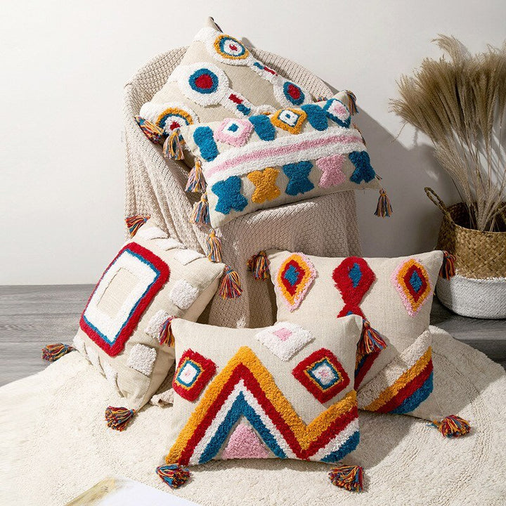 Handgjord Marockansk Boho Stil Kuddöverdrag
