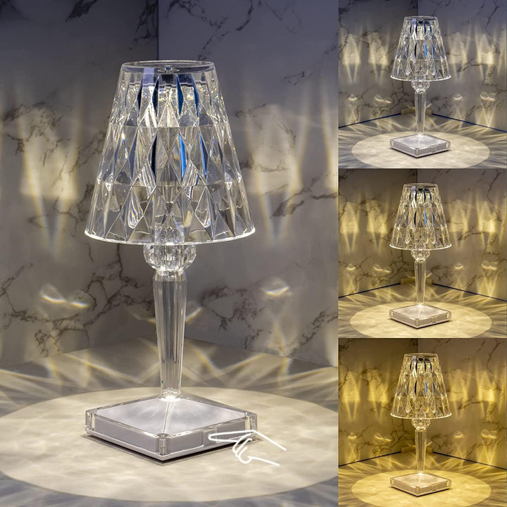 CrystaLamp - LED Bordslampa av Diamantkristall