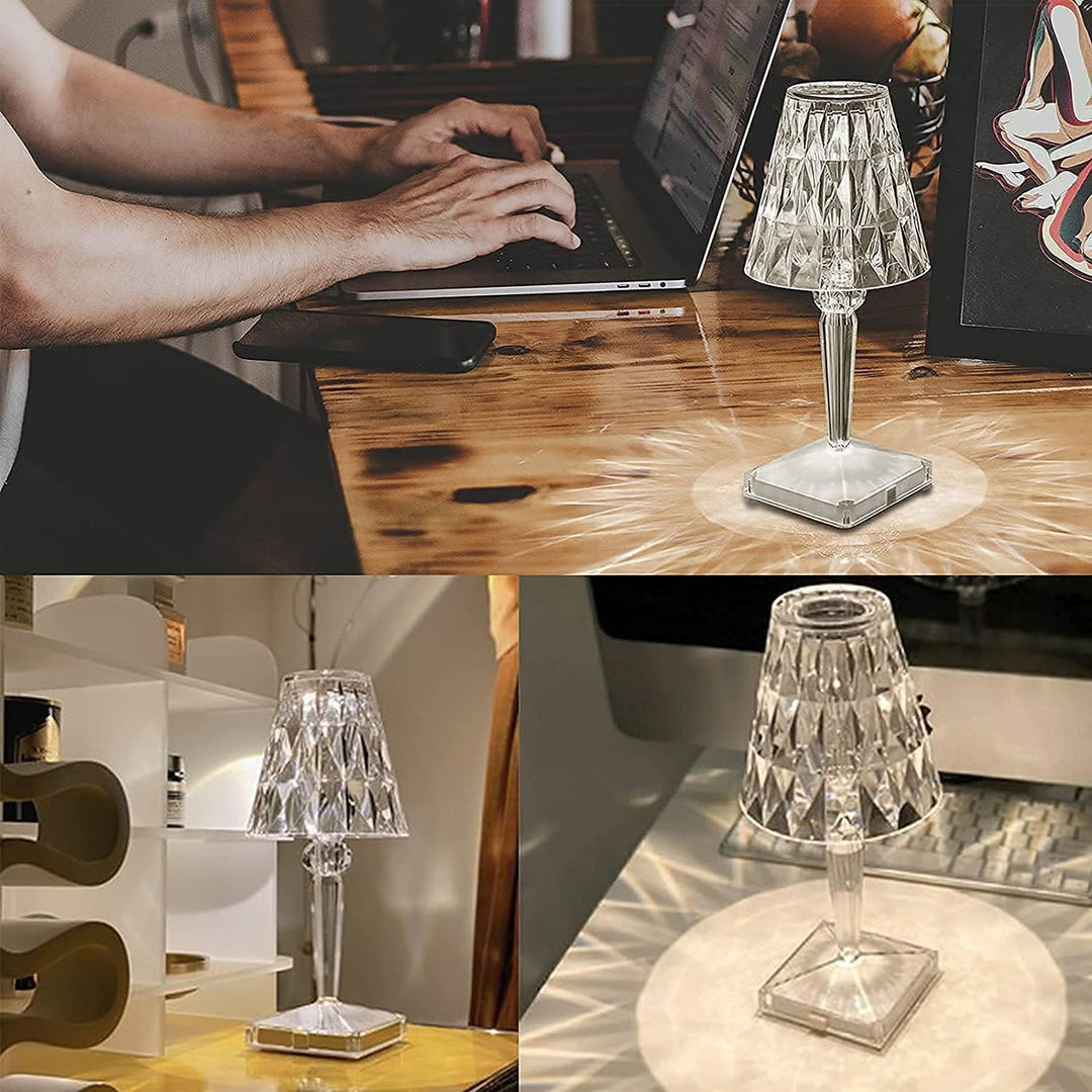CrystaLamp - LED Bordslampa av Diamantkristall