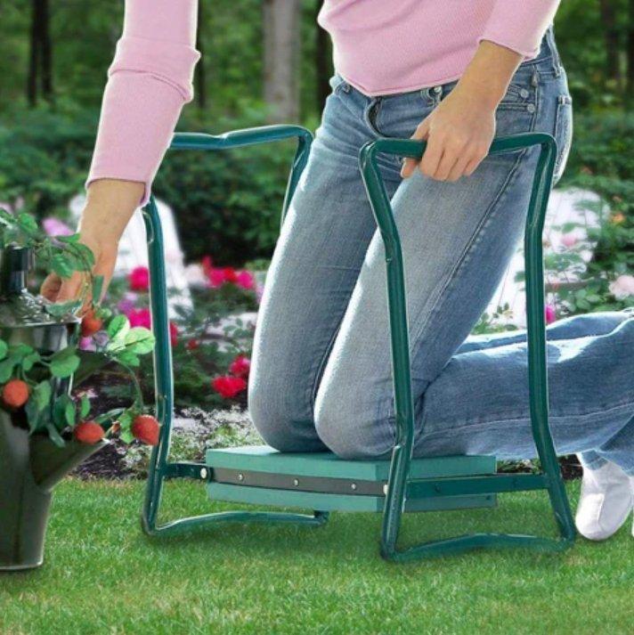 Trädgårdsmästarbänk - Fällbar ergonomisk knäbänk