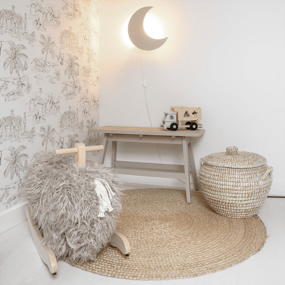 Träformad Månlampa för Barn