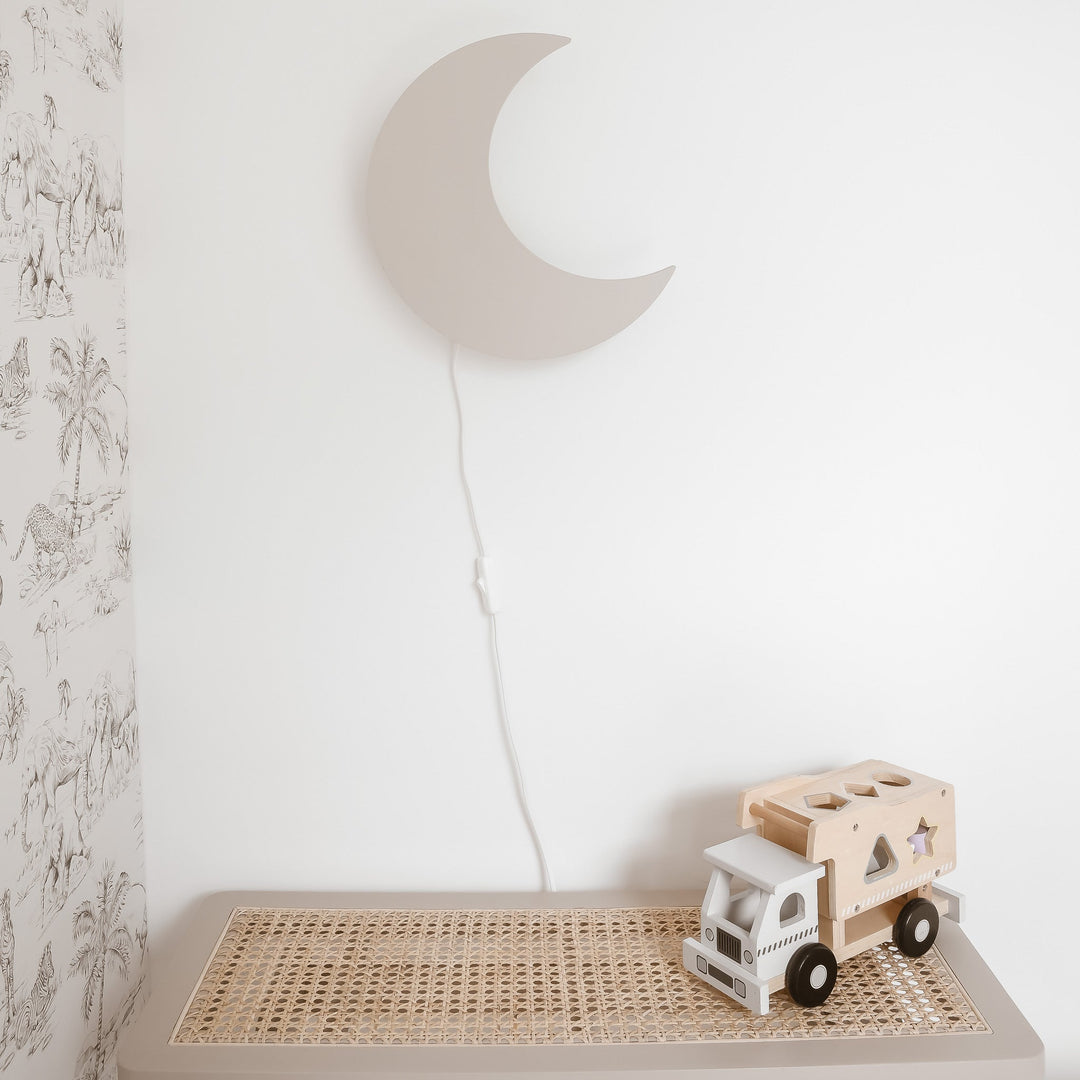 Träformad Månlampa för Barn