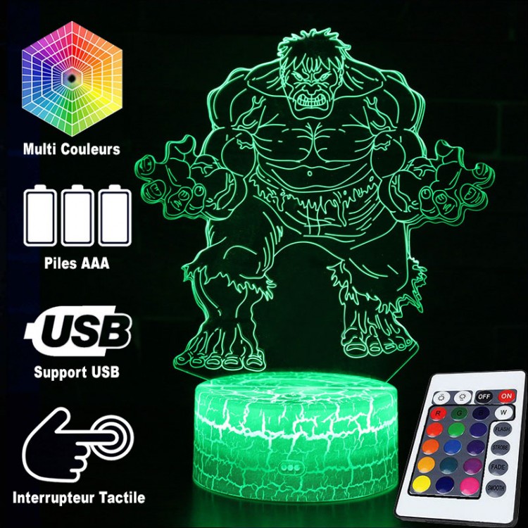 3D Lampa Marvel Hulk