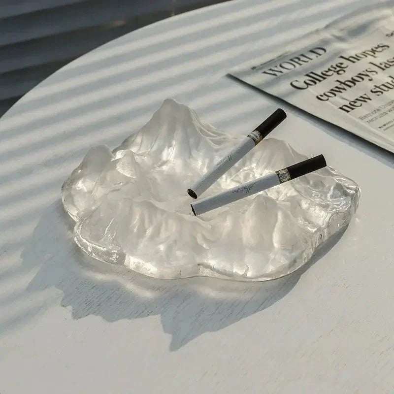 Isstil Bergsglas Askfat Dekoration