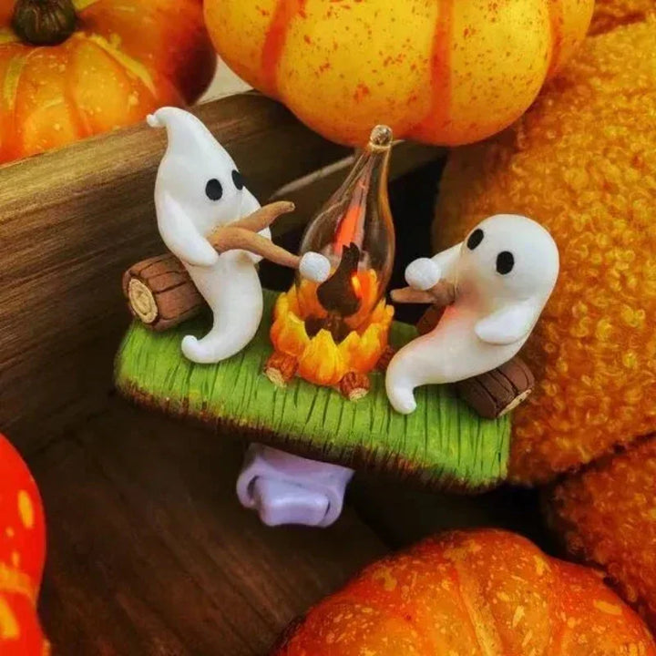 Spöklika Lägereld Blinkande Nattlampor