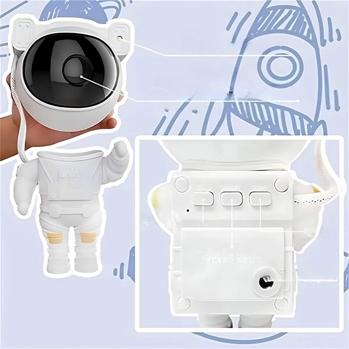 Stjärnprojektor Astronaut Galax Nattlampa