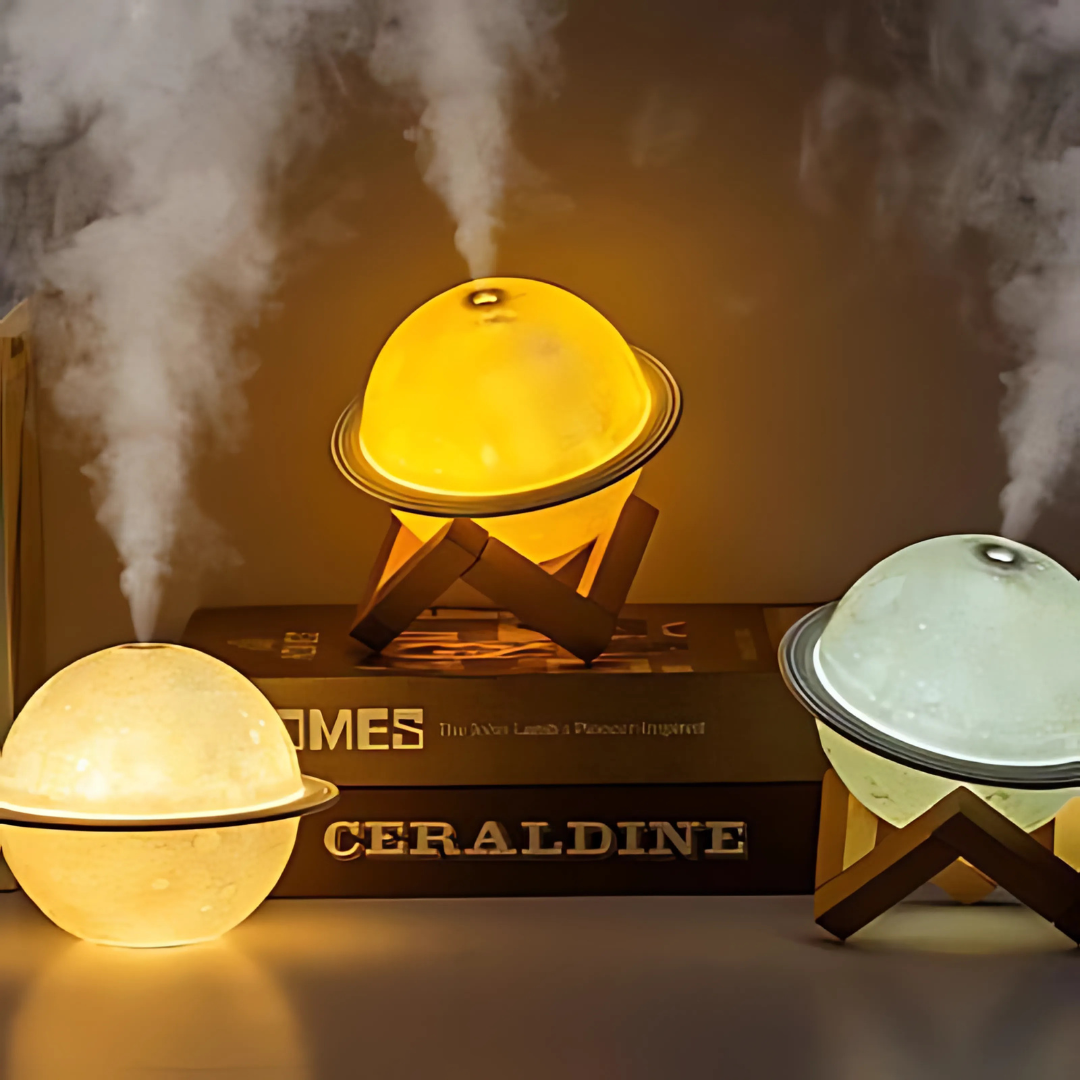 Måne Diffuser LED Luftrenare Nattljus
