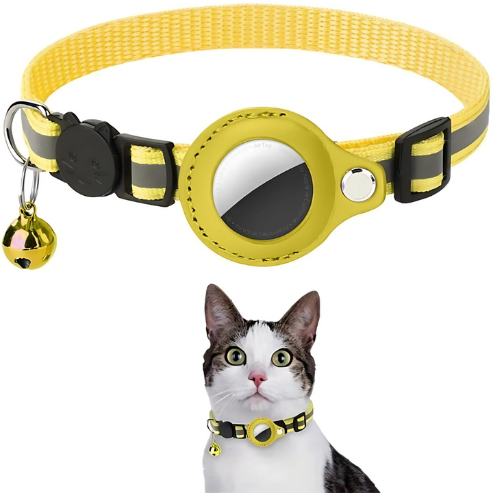 Katt Halsband Med Klocka Och GPS Tracker Hållare