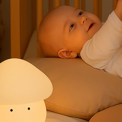 Paddie Svamp Nattlampa – Mjuk Silikonlampa för Barn