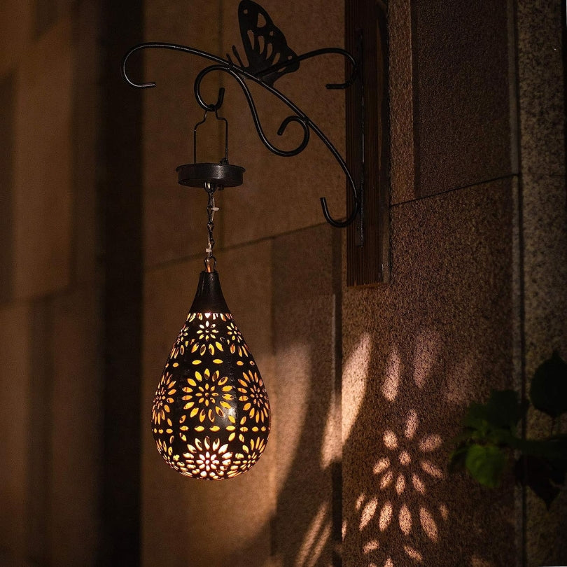Trädgårds Hängande Lampa | Stilfull Utomhusbelysning med Solenergi