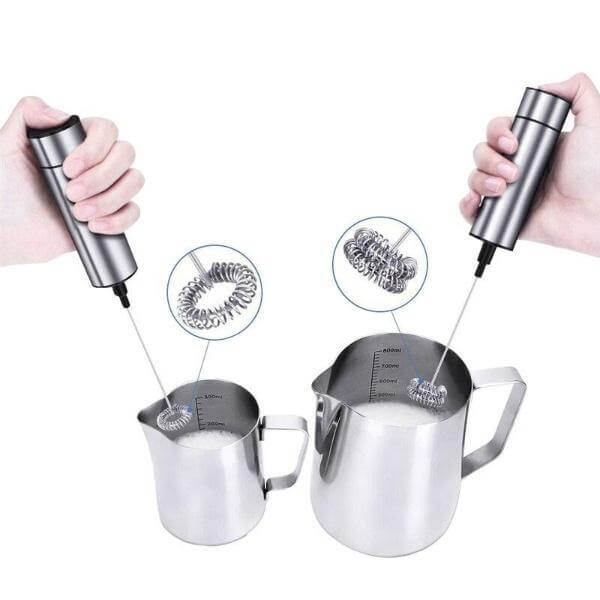 Professionell bärbar mjölkskummare