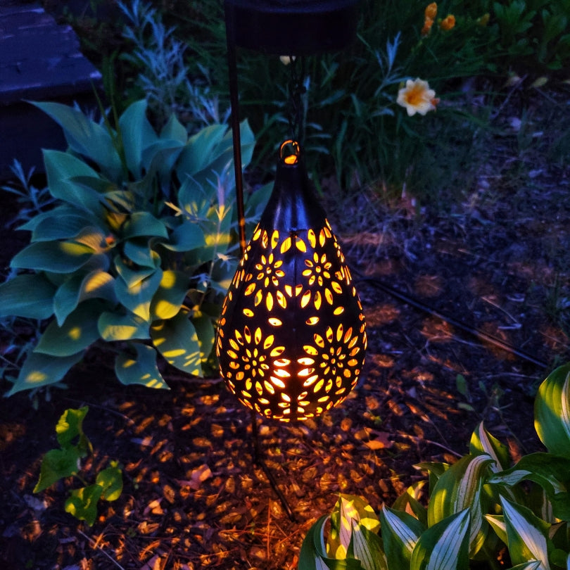 Trädgårds Hängande Lampa | Stilfull Utomhusbelysning med Solenergi