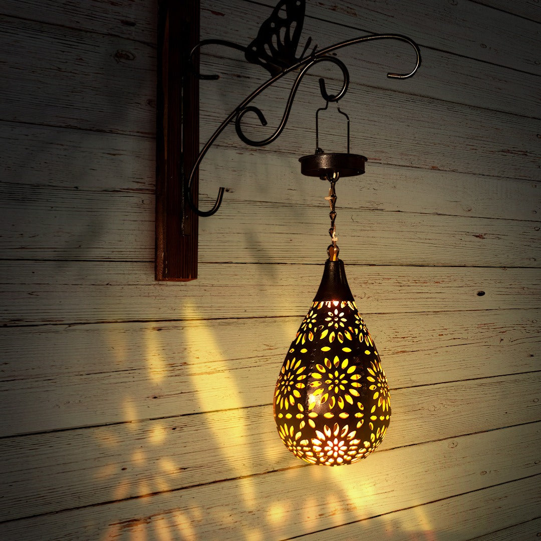 Trädgårds Hängande Lampa | Stilfull Utomhusbelysning med Solenergi