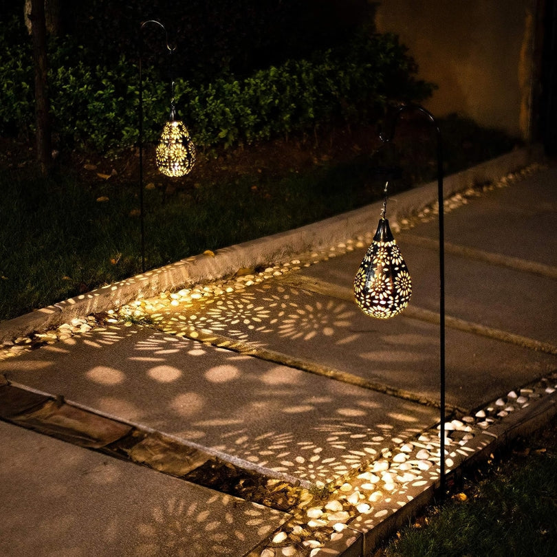 Trädgårds Hängande Lampa | Stilfull Utomhusbelysning med Solenergi