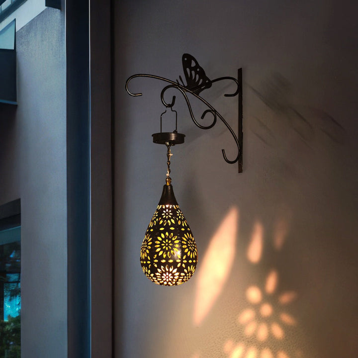 Trädgårds Hängande Lampa | Stilfull Utomhusbelysning med Solenergi
