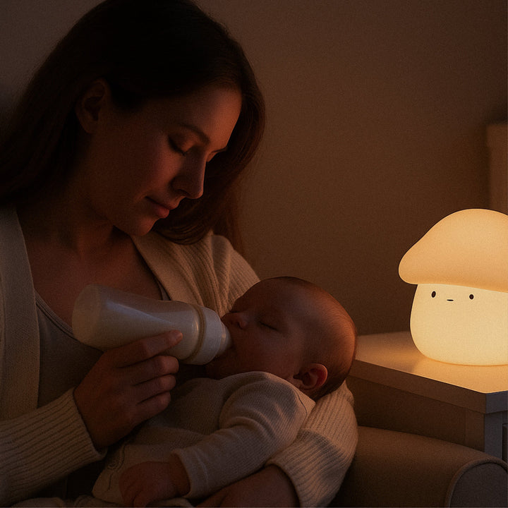 Paddie Svamp Nattlampa – Mjuk Silikonlampa för Barn