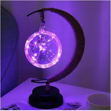 LED Lunar Lamp - Förhäxad Månljus Nattlampa för Sovrum, Barnrum &amp; Heminredning