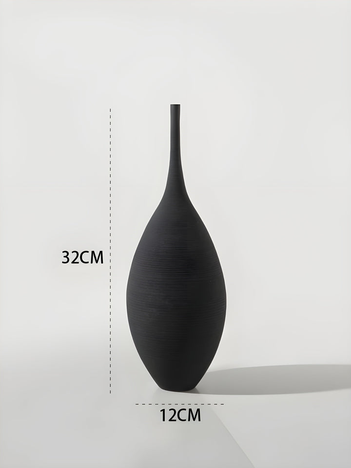 Minimalistisk Handgjord Keramisk Zen Vasen