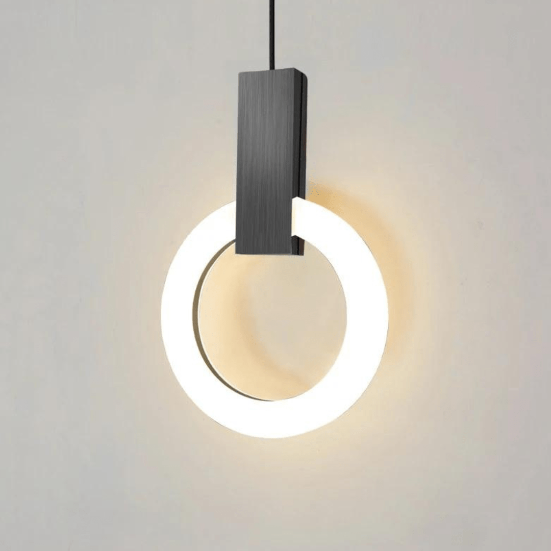 Nordisk LED Hänglampa i Trä, Rund
