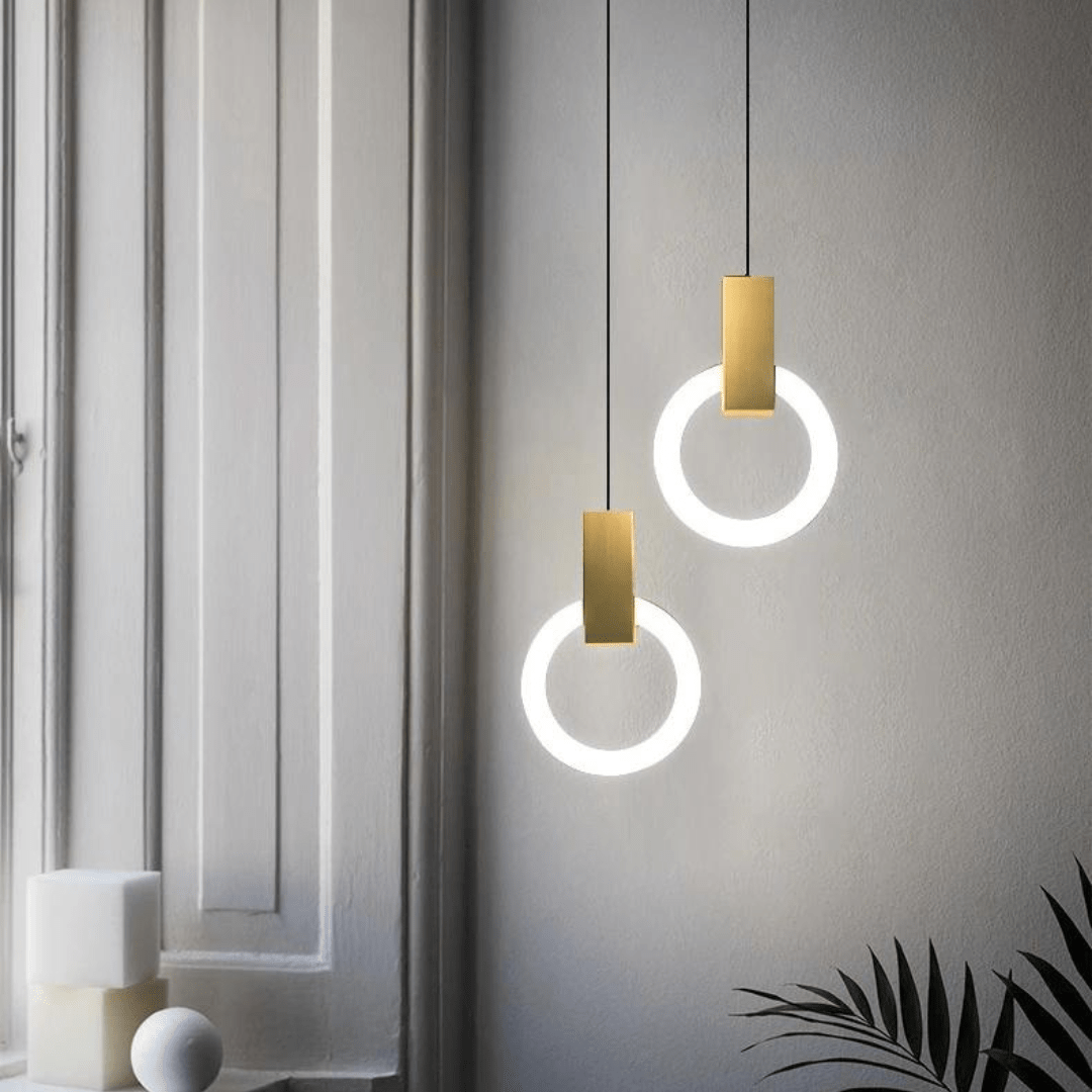 Nordisk LED Hänglampa i Trä, Rund