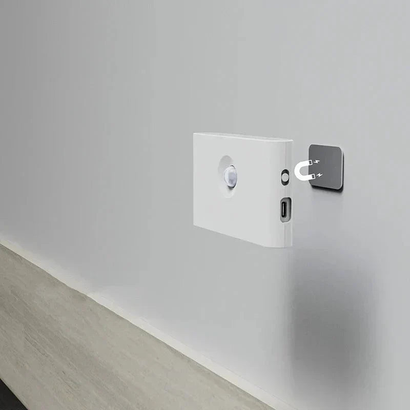 Trådlösa LED Nattlampor med Rörelsesensor | USB Uppladdningsbara | Mjuk Varm Ljus