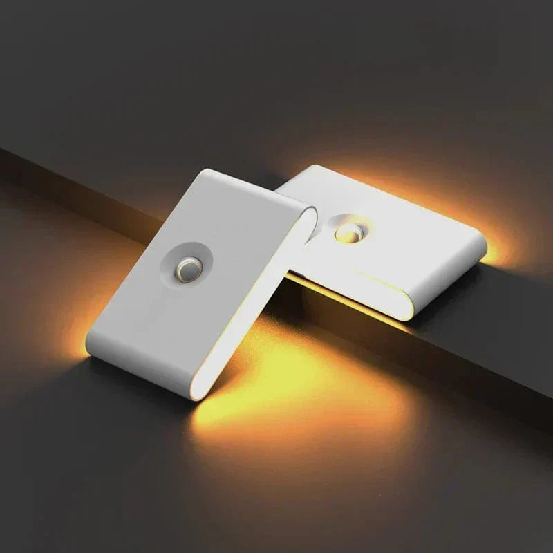 Trådlösa LED-nattlampor med rörelsesensor | USB-uppladdningsbara | Mjuk varm ljus |
