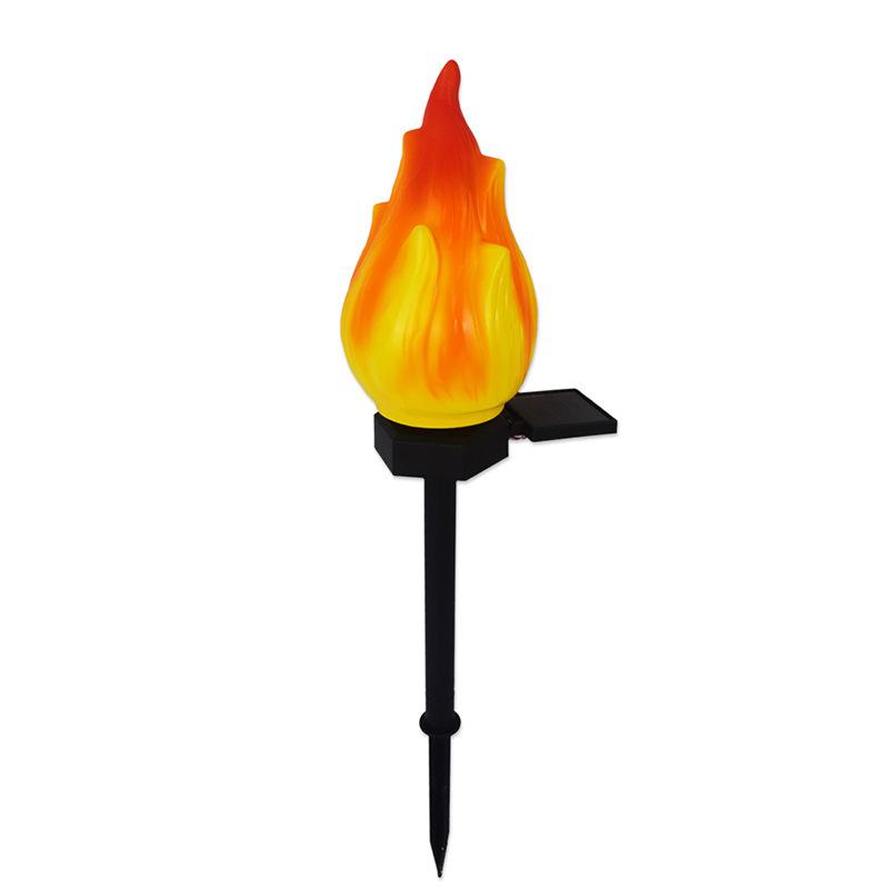 Soliga utomhusbelysningar med fladdrande låga, solarlampor för utomhusbruk, vattentäta LED-lågor, solarlampor för camping, trädgård, landskap, uteplats, gångväg, utomhusdekoration