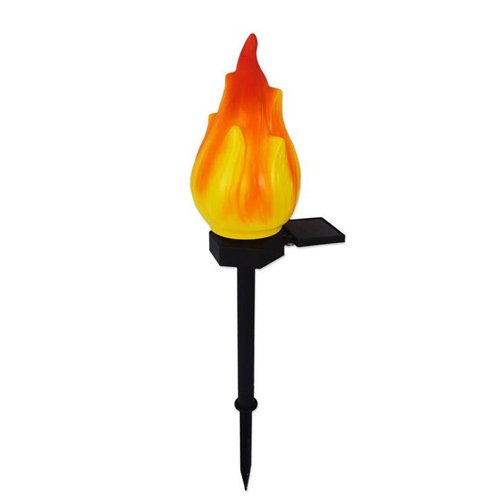 Soliga utomhusbelysningar med fladdrande låga, solarlampor för utomhusbruk, vattentäta LED-lågor, solarlampor för camping, trädgård, landskap, uteplats, gångväg, utomhusdekoration
