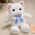Kawaii Katt Plush Familj med Halsband