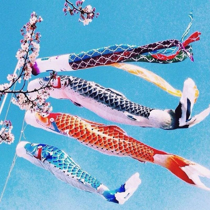Koinobori Flagga Hanan (3 Storlekar)