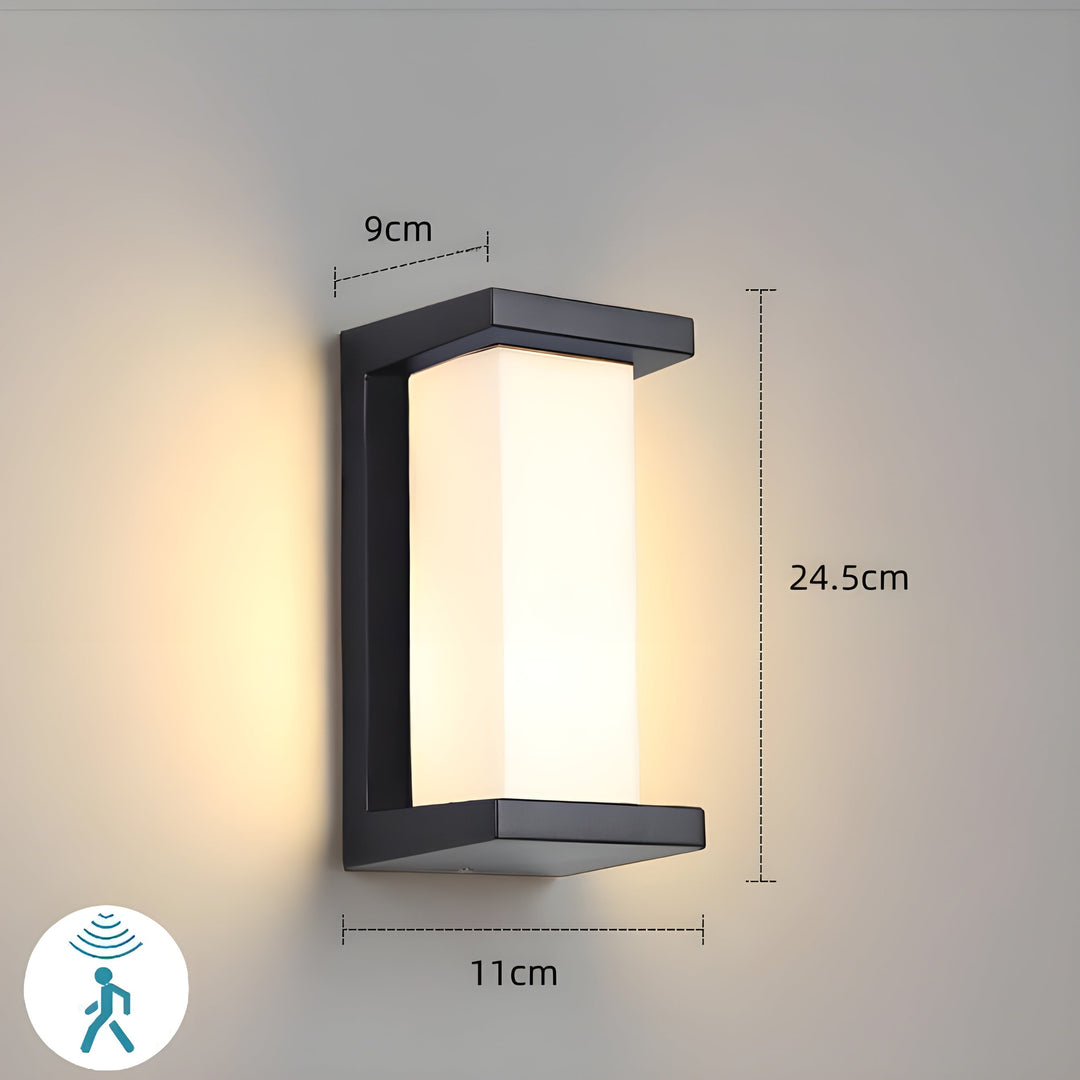 LED Utomhus Rörelsesensor Vattentät Vägglampa