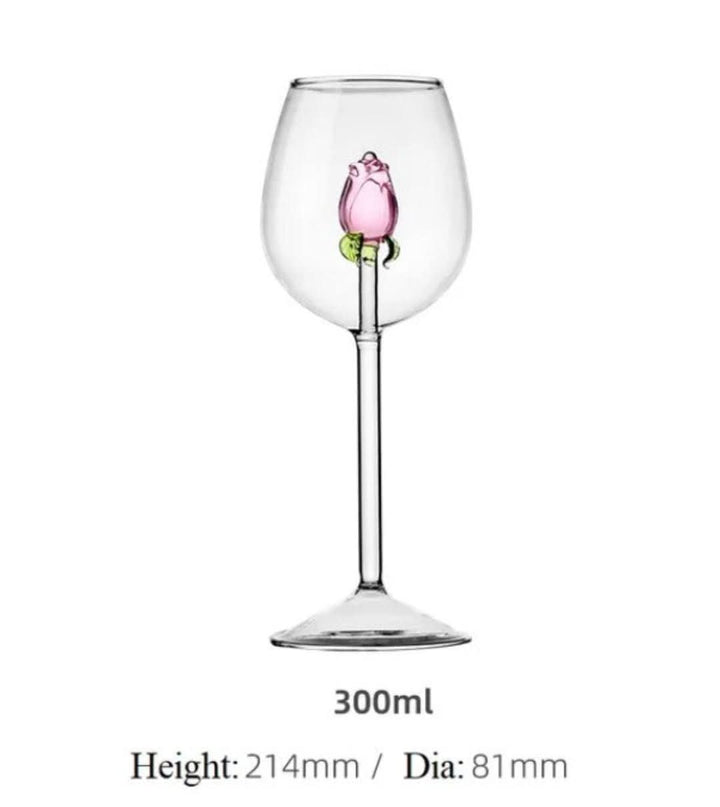 La Vie En Rose | Champagneglas - Handgjort