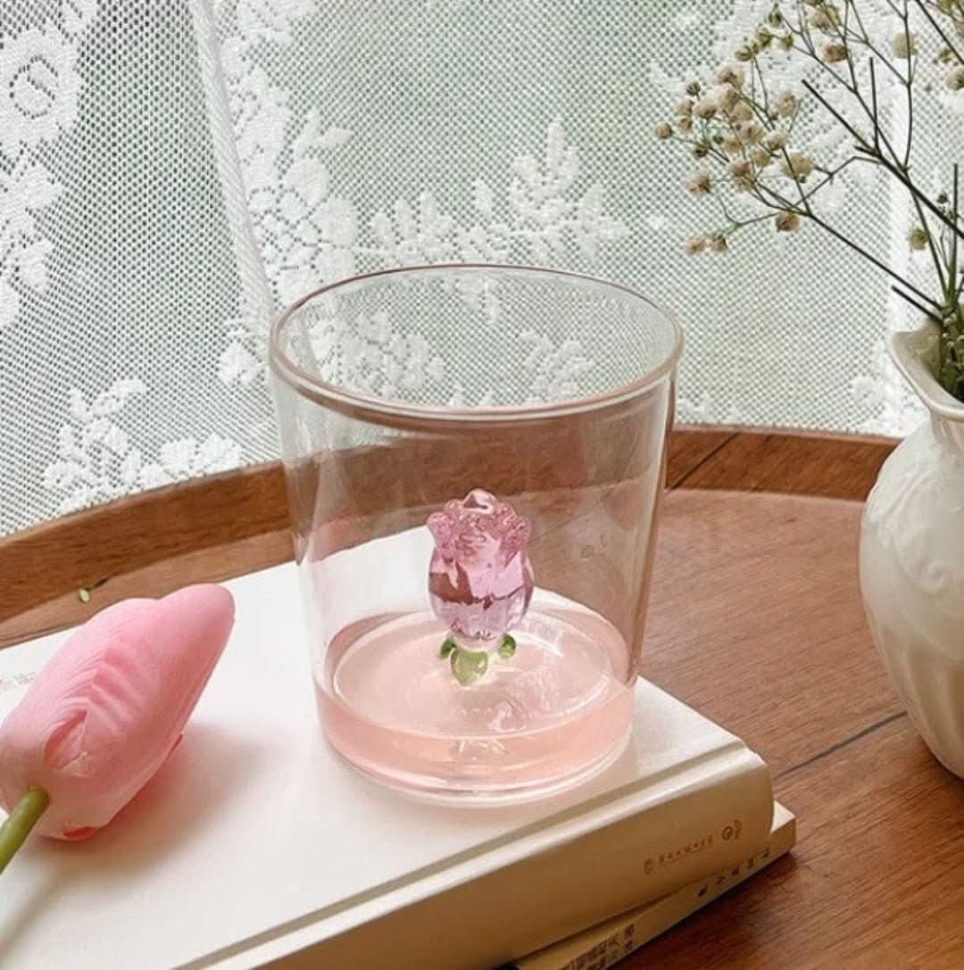 La Vie En Rose | Champagneglas - Handgjort