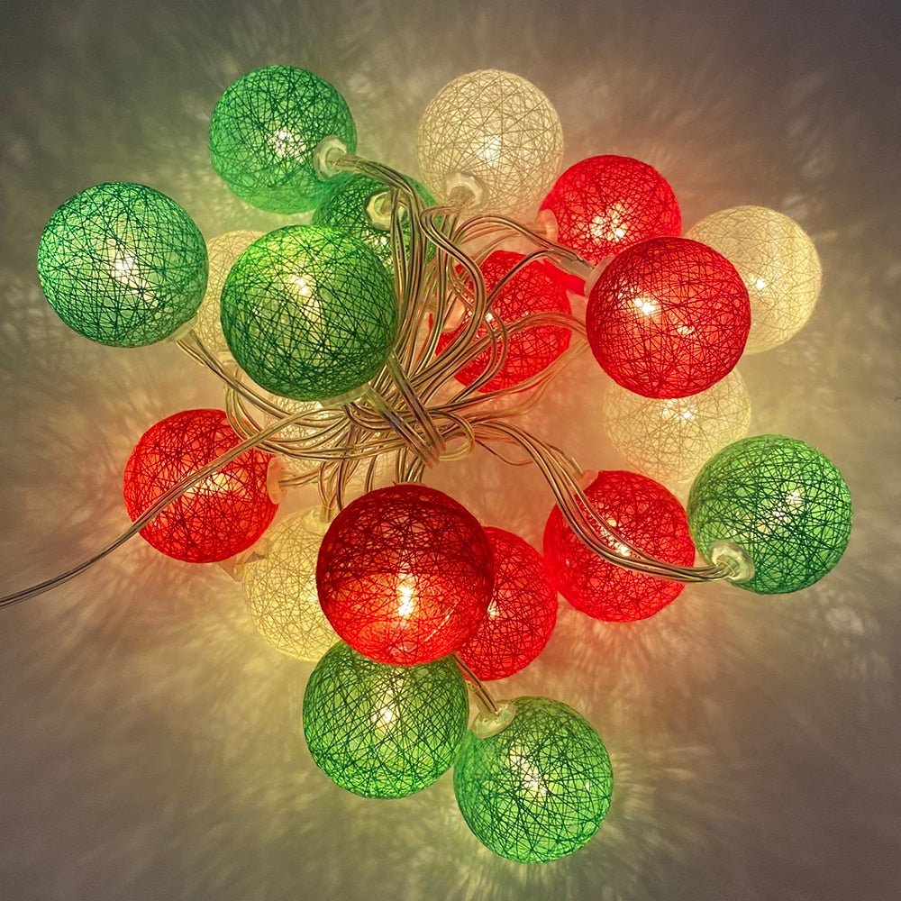 LED Bomull Boll Girlang Ljus