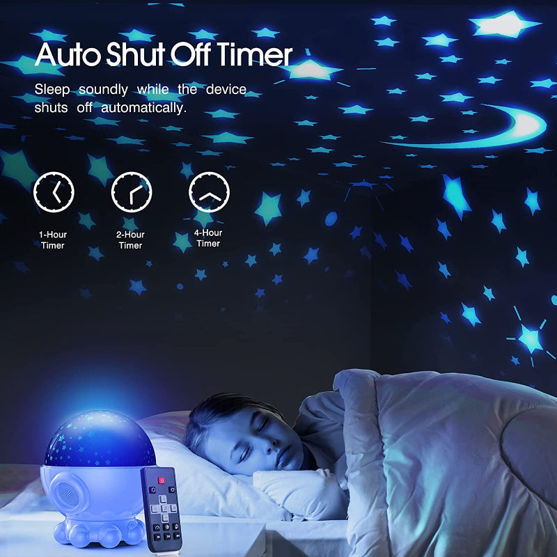 LED Nattlampa med Ocean &amp; Stjärnhimmel Projektor + Musikfunktion - DreamAura