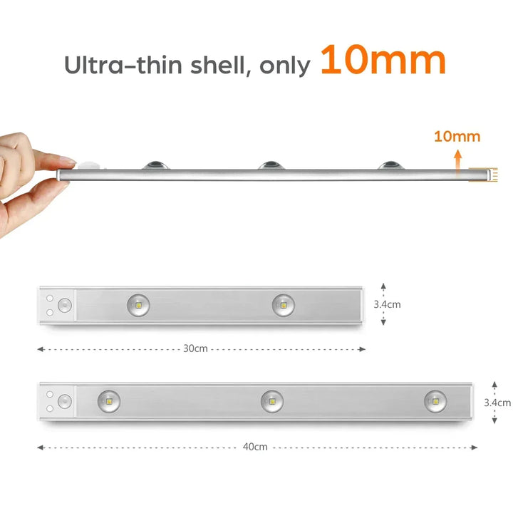 LED Under Cabinet Spot Light Uppladdningsbar Magnet Nattlampa |