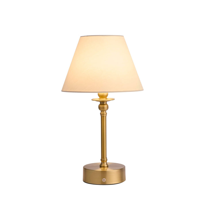 Lucille Ornate LED Uppladdningsbar Trådlös Lampa - Mässing