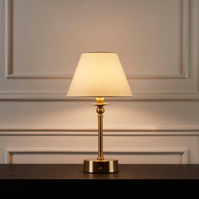 Lucille Ornate LED Uppladdningsbar Trådlös Lampa - Mässing
