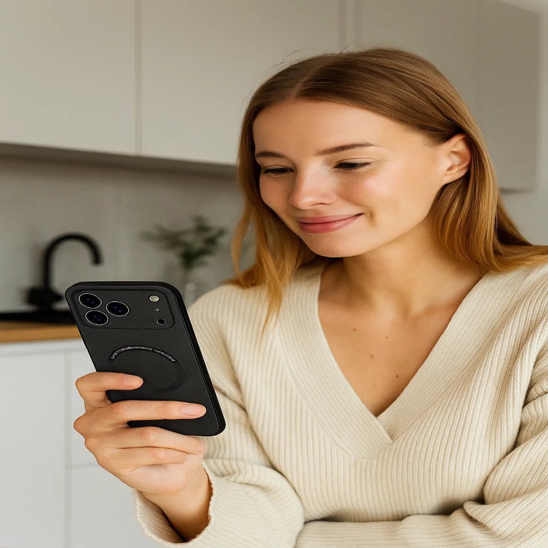 LUXEGUARD – Premium Läder Telefonfodral med MagSafe för iPhone