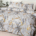 Marmortryck Lyx Duvet Täcke Set