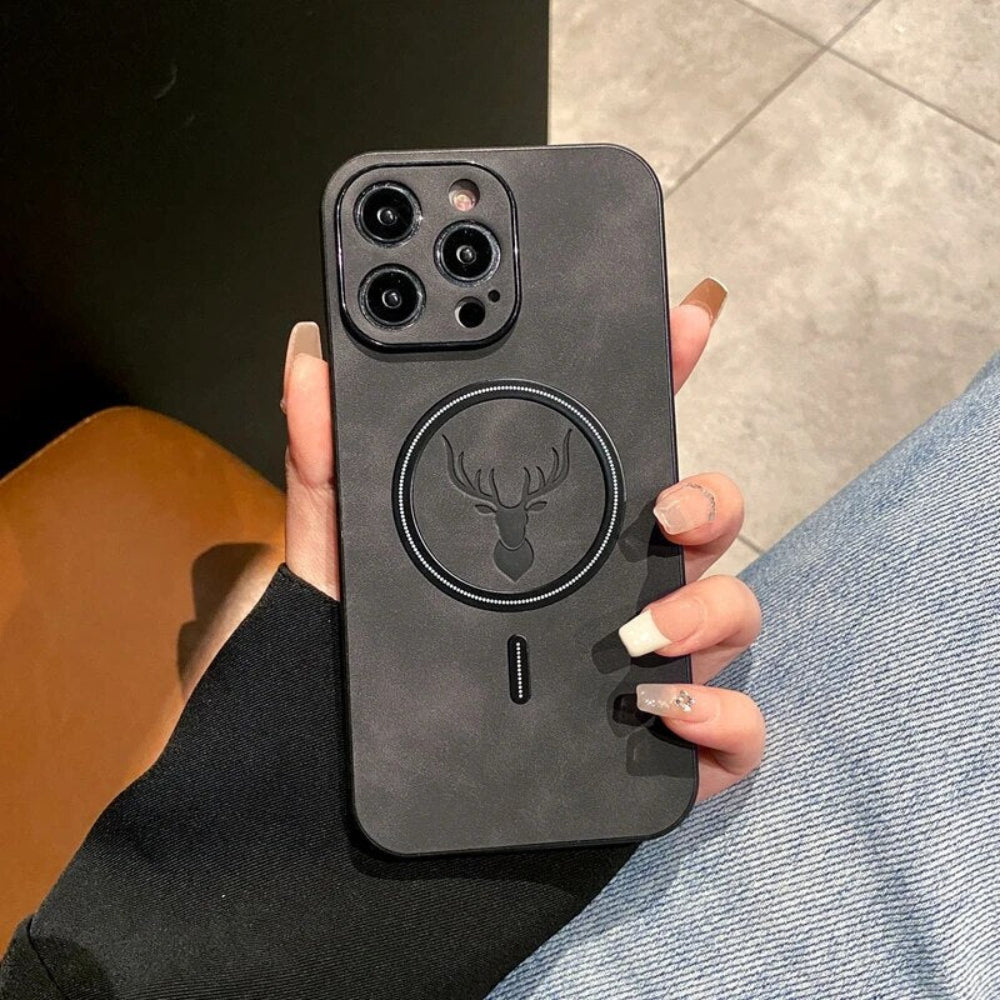Läder Magnetiskt Skyddande Telefonfodral